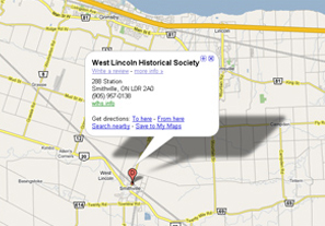 Click to get direction to the West Lincoln Historical Society.