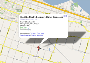 Click here to get direction to the Great Big Theatre Company.